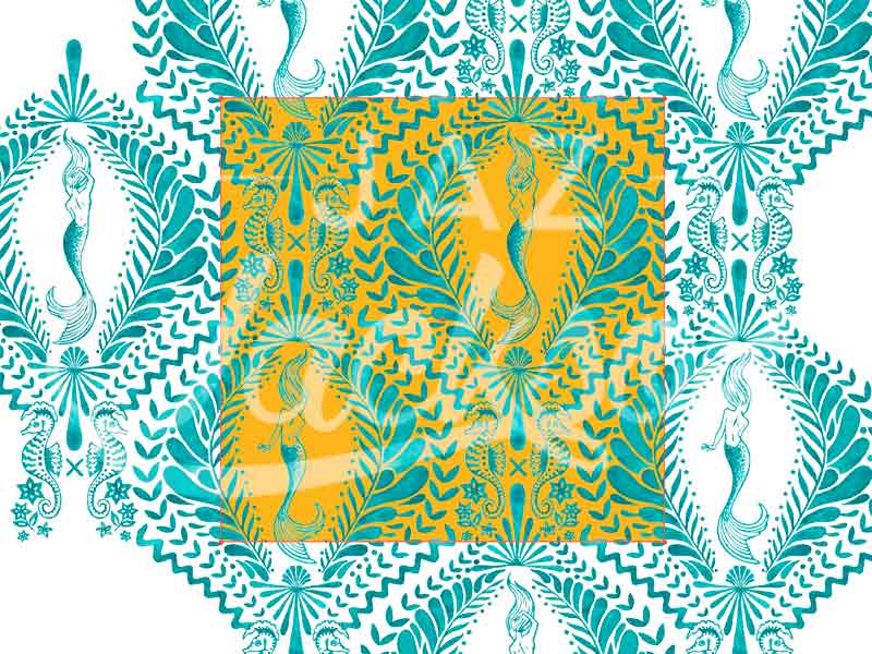 mermaid pattern into a repeat jaz jackson